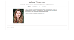 Desktop Screenshot of melaniewasserman.com